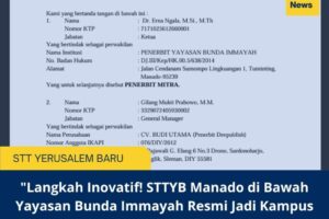 Langkah Inovatif! STTYB Manado di Bawah Yayasan Bunda Immayah Resmi Jadi Kampus Pertama Penerbit Buku di Sulut