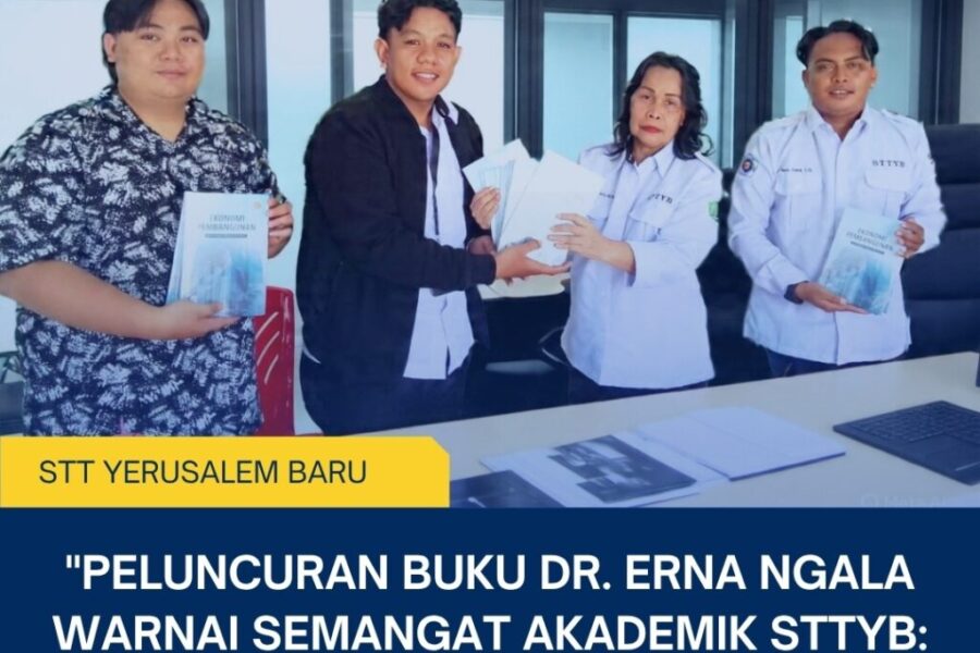 Peluncuran Buku Dr. Erna Ngala Warnai Semangat Akademik STTYB Dosen Harus Terbuka Berkarya
